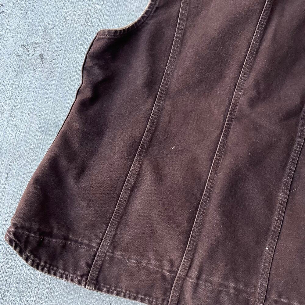 Vintage Y2K brown carhartt WOMENS work wear vest - Picture 8 of 8